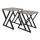 Table gigone  en métal et bois