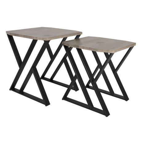 Table gigone en métal et bois Table gigone en métal et bois