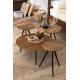 Tables basse ronde en Teck