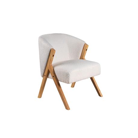 Fauteuil Bouclette beige Confort