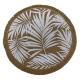 Set de table rond feuillage