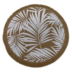 Set de table rond feuillage