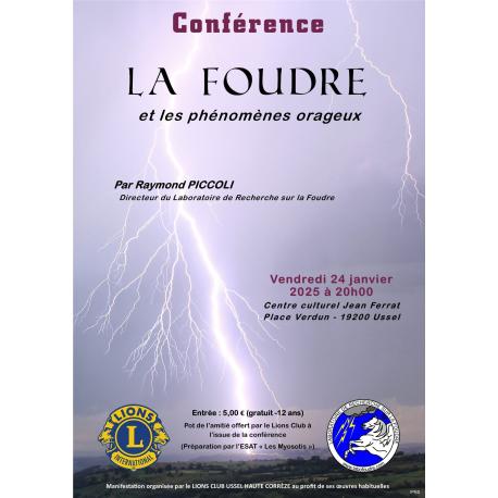 Entrée Conférence sur les orages et phénomènes orageux Entrée Conférence sur les orages et phénomènes orageux