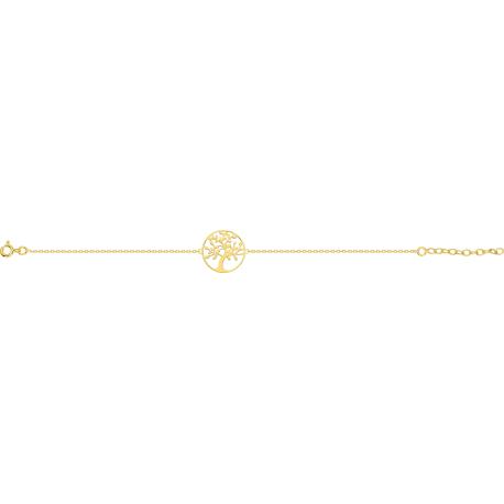 Bracelet Femme Plaqué Or Jaune Collection Arbre de Vie Bracelet Femme Plaqué Or Jaune Collection Arbre de Vie