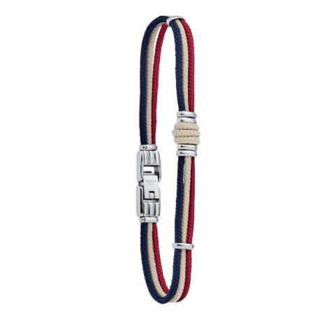 Bracelet Homme Cordon Tricolore Taille 21 cm JOURDAN Bracelet Homme Cordon Tricolore Taille 21 cm JOURDAN