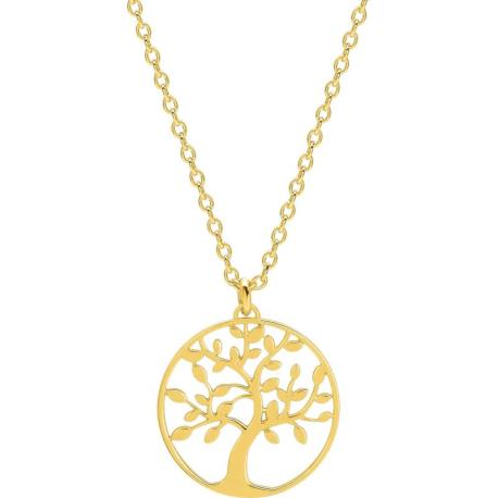 Collier Femme Plaqué Or Jaune Collection Arbre de Vie Collier Femme Plaqué Or Jaune Collection Arbre de Vie