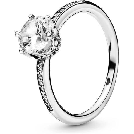 Bague Couronne Etincelante Incolore Couleur Argent et Pierres Oxydes de zirconium Taille 56 Bague Couronne Etincelante Incolore Couleur Argent et Pierres Oxydes de zirconium Taille 56