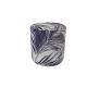 Pouf Jungle gris et bleu