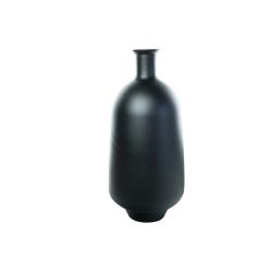 Vase Dame jeanne en verre noir mat
