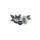 Patch thermocollant Fleurs Bleues