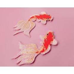 Duo de patchs thermocollants Carpe Koi