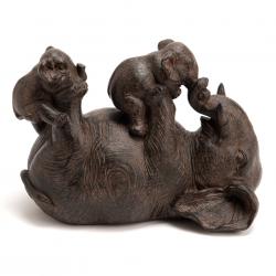 Statuette Eléphants  Rigolos
