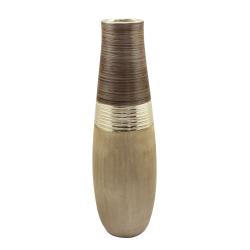 Vase Céramique brun rayé