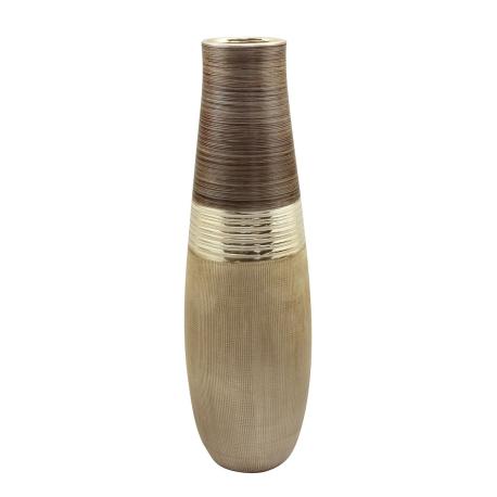 Vase Céramique brun rayé