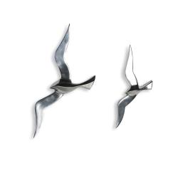 Oiseau mural en aluminium