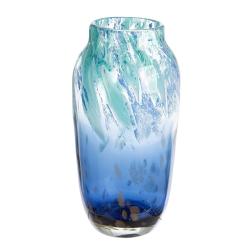 Vase en Verre Bleu