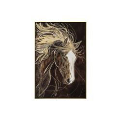 Tableau Cheval doré