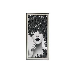 Tableau Femme Papillon Cristaux