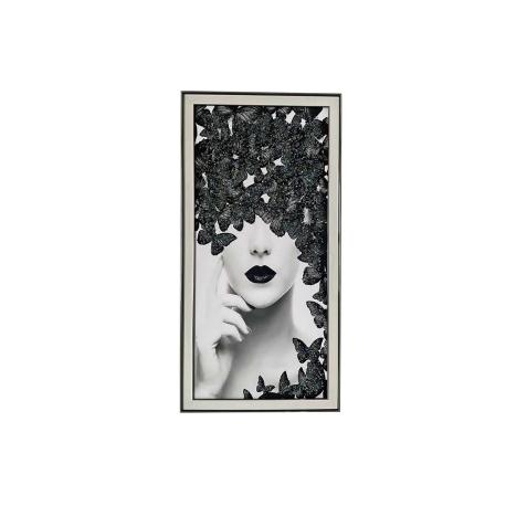 Tableau Femme Papillon Cristaux Tableau Femme Papillon Cristaux