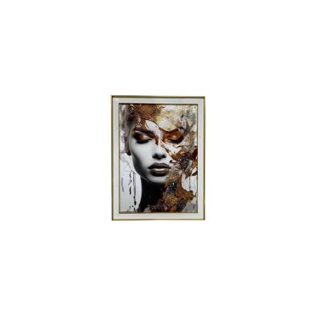 Tableau Femme or avec Cristaux Tableau Femme or avec Cristaux
