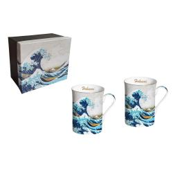 Coffret 2 mugs 300 ml Hokusai