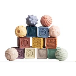 Ensemble de massage avec blocs de construction