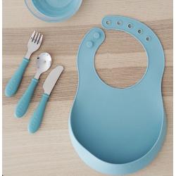 Bavoir silicone airy green
