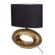 Lampe Ovale or et noir