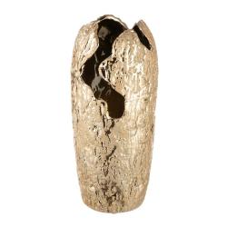 Vase Crépa en céramique doré