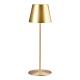 Lampe de table en métal dore tactile sans fils