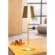 Lampe de table en métal dore tactile sans fils