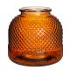Photophore en verre ambre
