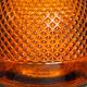 Photophore en verre ambre