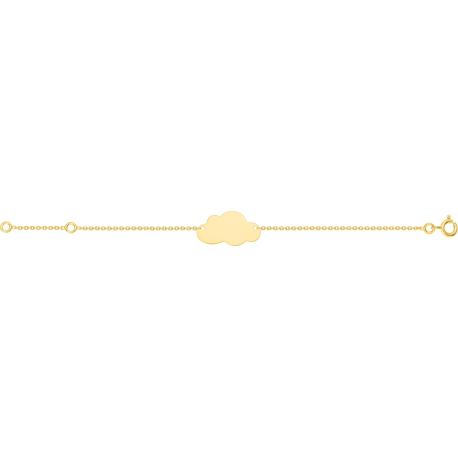 Gourmette Nuage Bébé Or Jaune 9 Carats Collection Bébé