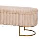 Banquette Brooklyn en velours beige