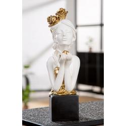 Sculpture Femme à la rose