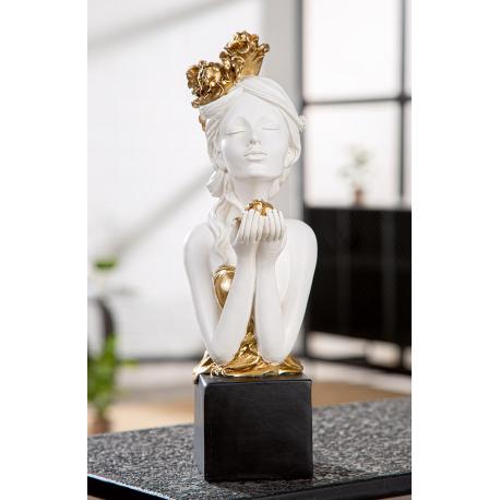 Sculpture Femme à la rose