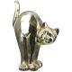 Statuette Chat en résine doré