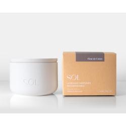 Grande bougie rechargeable Fleur de Coton