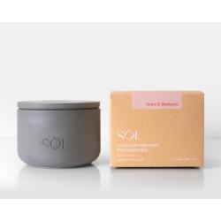 Grande bougie rechargeable Fraise et Rhubarbe