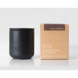 Bougie classique rechargeable Cognac & Williams