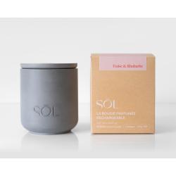 Bougie classique rechargeable Fraise et Rhubarbe