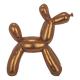 Statuette Chien Ballon or rose