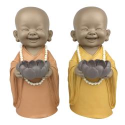 Statuette moine Bougeoir