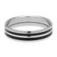 Bague Homme Acier Noir et Argenté JOURDAN