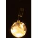 Suspension LED ampoule avec plumes