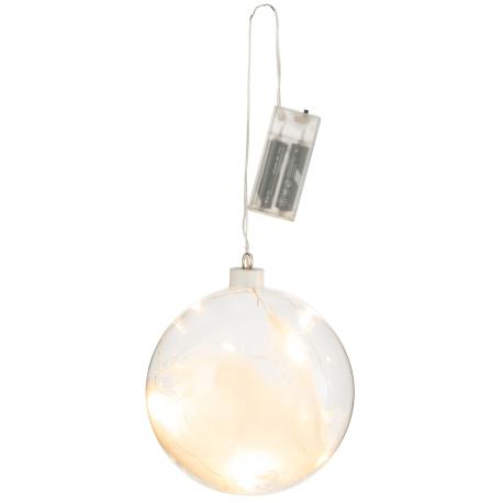 Suspension LED ampoule avec plumes