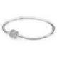 Pandora — Bracelet Maille Serpent Fermoir Pavé Scintillant Pandora Moments — T.17