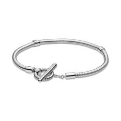 Pandora — Bracelet Maille Serpent Fermoir en T Pandora Moments — T.20