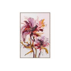 Tableau Fleurs avec cristaux